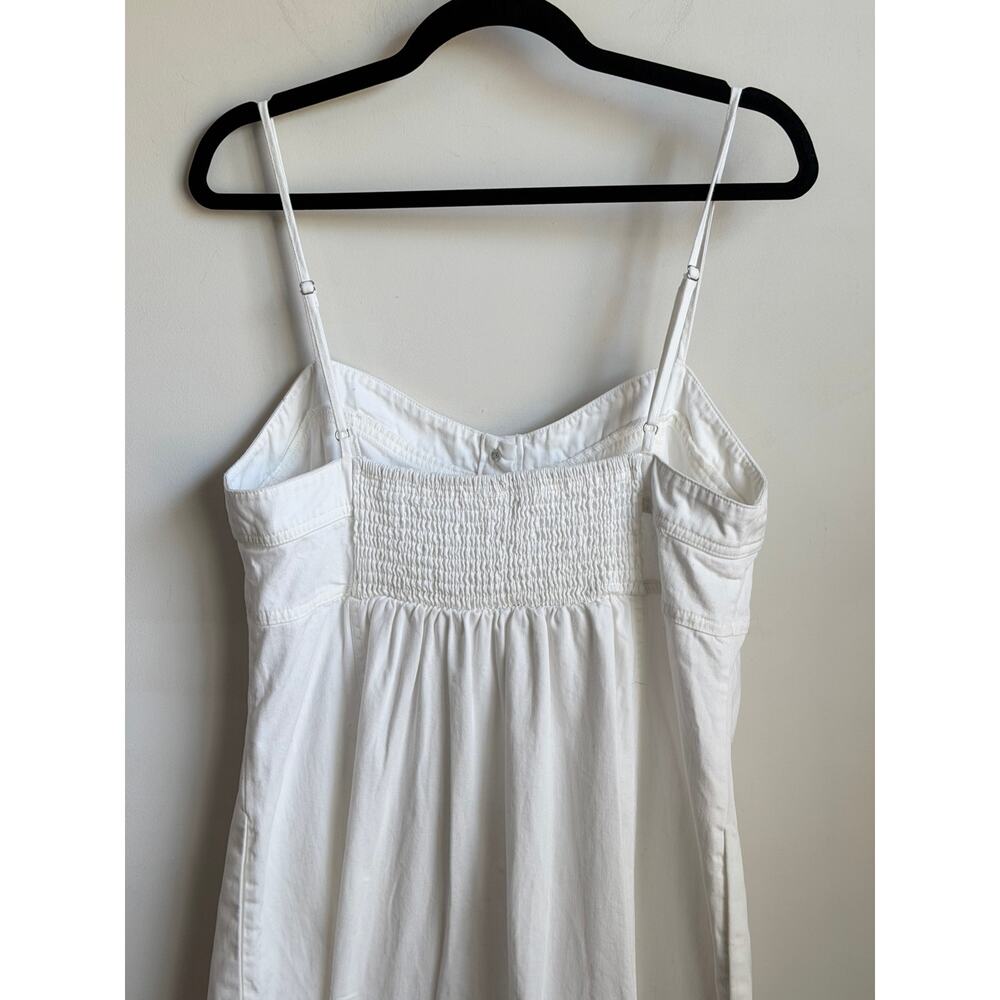 Free People Just Jill Sleeveless Button Front Maxi Dress White Womens Size Large - Picture 8 of 10